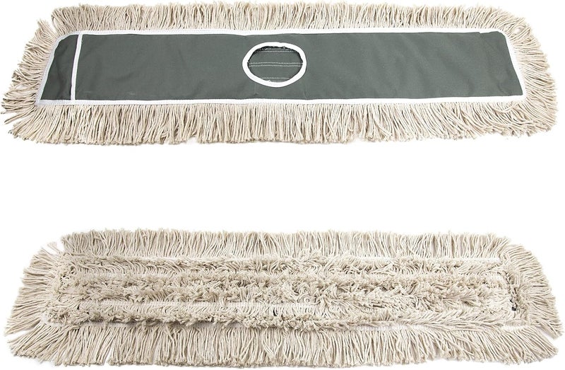 JINCLEAN 2 Pack of 48" Cotton Refills for Industrial Class Floor Dust mop Series Can be fit with Others (2 Pack of 48" Cotton Refill) - Image 1